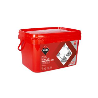 Kit cyclone LEVEL SYSTEM - 1,5 mm - 100 coupelles + 300 brides - Gedimat - RUBI