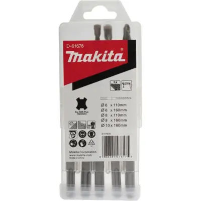 Coffret 5 forets SDS-Plus 2 taillants - MAKITA - D-61678