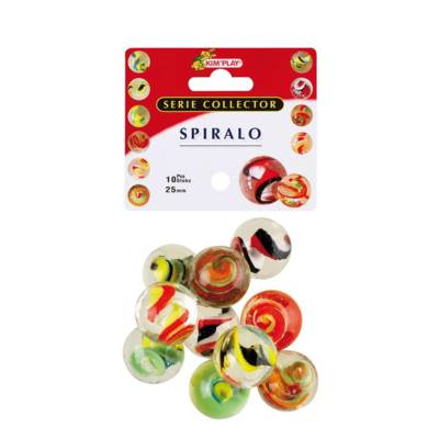 Sachet de 10 Calots en Verre 25mm SPIRALO - KIM'PLAY