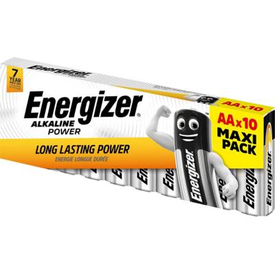 Pack de 10 Piles Alcaline Power LR6 AA FAMILY PACK - ENERGIZER