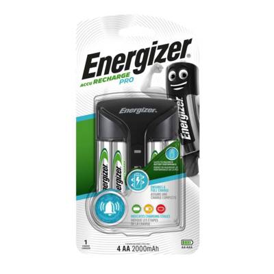 Chargeur universel Pro-charger avec 4 piles AA 2000mAh inclus - ENERGIZER
