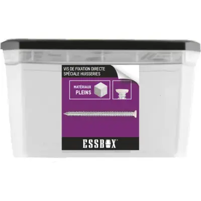 Vis ESSBOX SCELL-IT Béton - RAL9016 - Ø7,5 mm x 92 mm - Boite de 100 - EX-91153975092