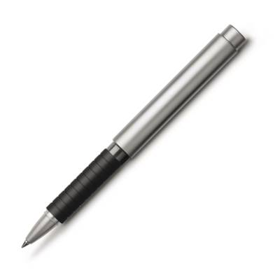 Stylo roller BASIC métal Noir mat chromé 0,7 mm - FABER-CASTELL