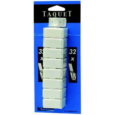 Taquets d'assemblage en PVC blanc par lot de 32 - Gedimat - NORDLINGER
