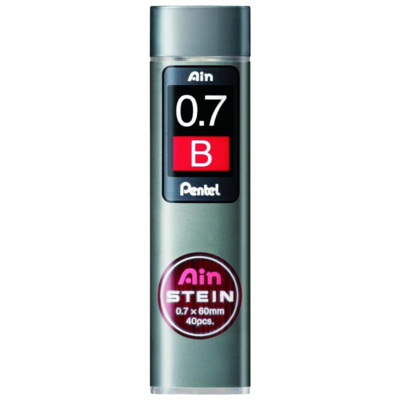 Etui de 40 Mines 0,7 mm AIN STEIN C277 dureté B - Pentel