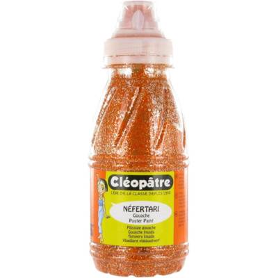 Peinture à l'eau Pailletée Orange en 250 ml - CLÉOPÂTRE