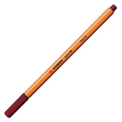 Stylo-Feutre POINT 88 Pointe Fine 0,4 mm rouge bordeaux - STABILO