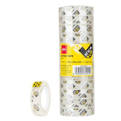 Stick Up Lot de 12 Rouleaux adhésifs super transparent 12mm×27m - DELI