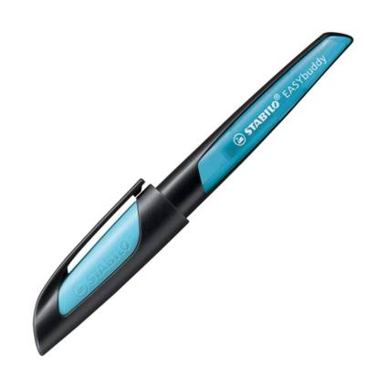 Stylo plume EASYbuddy pointe moyenne droitiers noir/bleu - STABILO