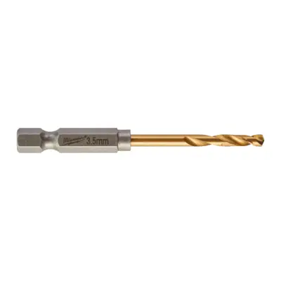 Foret métaux Shockwave HSS-G TiN Red Hex - Ø 3,5 x 69 mm - 10 pièces - MILWAUKEE - 4932478177