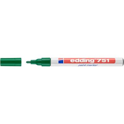 Marqueur Peinture 751 Vert Corps Alu Pointe Ronde 1-2 mm - EDDING