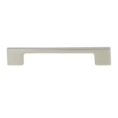 Poignée fine entraxe 128 mm aluminium nickel velours + 2 vis de 30 mm - CADAP - P0564/128/18S