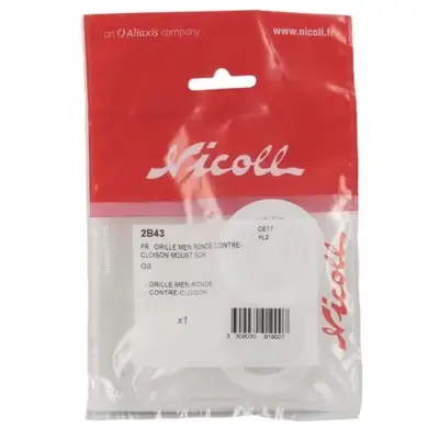 Grilles d'aération rondes avec moustiquaire Ø 35 mm pour contre-cloison - Sachet de 2 - NICOLL - 2B43