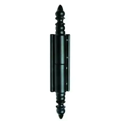 Paumelle meuble rustique noire QDCR - 40x50 gauche - PO4250XF40