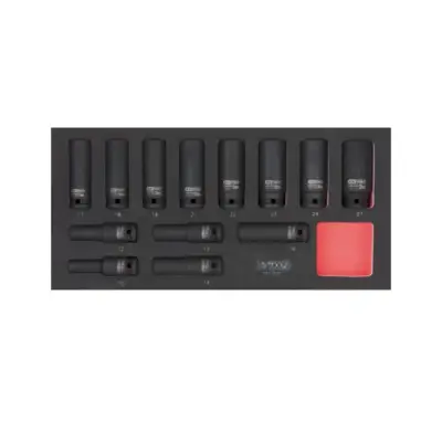 Module de douilles longues à chocs 1/2''KS TOOLS - 13 pièces - 713.1030 - KSTOOLS
