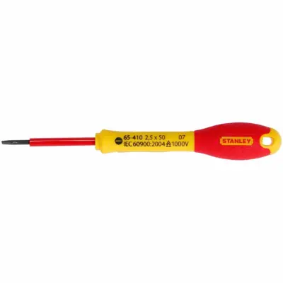 Tournevis électricien isole 1000 v 2,5x50 mm FATMAX - 1-65-410 - STANLEY
