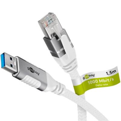 Câble Ethernet USB-A 3.0 vers RJ45, 1,5 m - GOOBAY