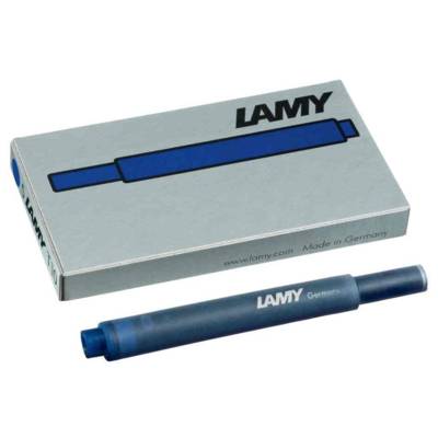 Etui de 5 Cartouches d'encre Grande Capacité T10 Bleu Noir - LAMY