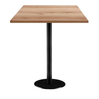 Mange-debout pied noir 70x70cm chene delano - intérieur - RestooTab