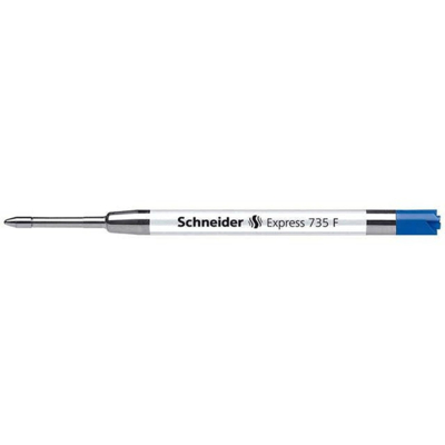 Recharge pour stylo bille Express 735 Pte Fine F Bleu - SCHNEIDER