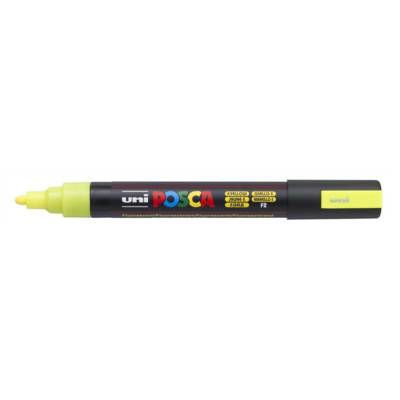 Marqueur PC5M pointe conique moyenne Jaune Fluo - UNI-BALL