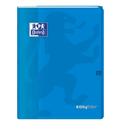 Cahier Easybook agrafé 24x32cm 96 pages grands carreaux 90g bleu - Oxford
