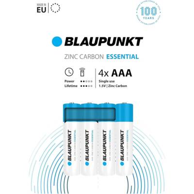 Pack de 4 piles Zinc Essential AAA R03 - BLAUPUNKT