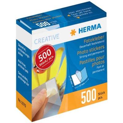 Boite distributeur de 500 Pastilles 12x17mm pour photos - HERMA