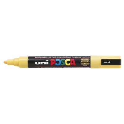 Marqueur pointe conique moyenne pc5m 1,8 - 2,5mm jaune paille - POSCA