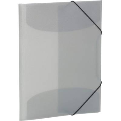 Chemise à élastiques PP A4 gris translucide - HERMA