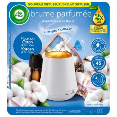Diffuseur Brume Parfumée désodorisant Huiles essentielles Coton - AIR WICK
