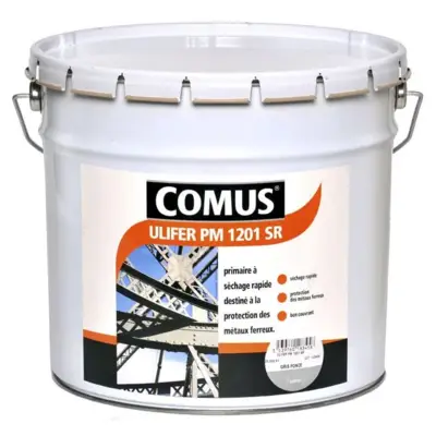 Primaire Antirouille Ulifer PM COMUS SAS - Gris 1201 - Pot 4 Kg - 18346 - SEPV SA