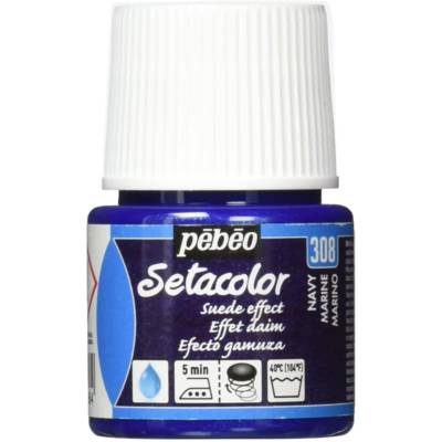 Flacon 45ml Peinture textile effet Daim Marine - PÉBÉO