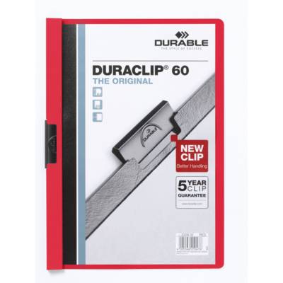 Chemise à clip DURACLIP ORIGINAL 60 A4 Rouge - DURABLE