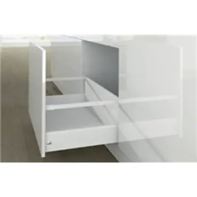 Casserolier Arcitech HETTICH - P.350 H.282/126mm - blanc sans coulisse avec tringle - 9149432 - HETTICH FRANCE
