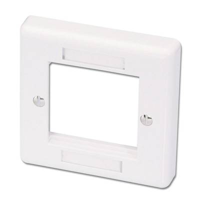 Façade pour 2 modules Snap-In blanc - LINDY