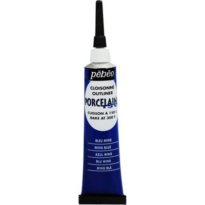 Tube 20ml Peinture Acrylique P150 Outliner Cloisonné BLEU MING - PÉBÉO