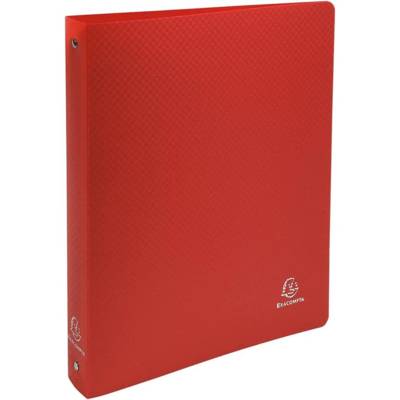 Classeur 4 anneaux 30 mm polypropylène Opaque A4 maxi Rouge - EXACOMPTA