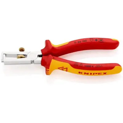 Pince à dénuder KNIPEX ressort d'ouverture universel - Isolé 1000 V - 160 mm - 11 06 160