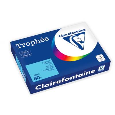 Ramette Papier FSC A4 80g 500 Feuilles Bleu Alizé - CLAIREFONTAINE