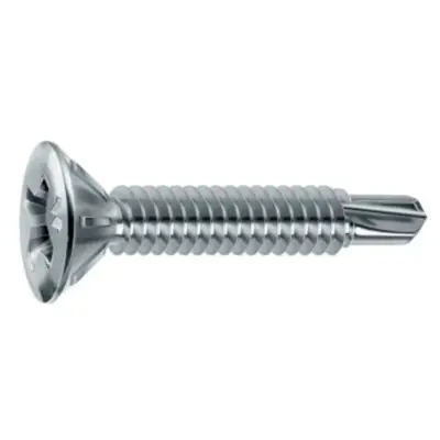 Vis MUSTAD Drillex pour PVC - Tête fraisée réduite Philips - Ø3.9x32 mm - Boite de 1000 - Chromiting - SP435A390320C8C - MUSTAD SAS