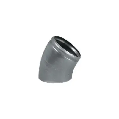Coude rotule 36° VM Building - zinc naturel - Ø80mm -220002157 - VM BUILDING SOLUTIONS
