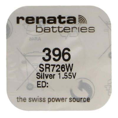 Pile bouton Silver Oxyde 396 / SR726W 0% mercure - RENATA