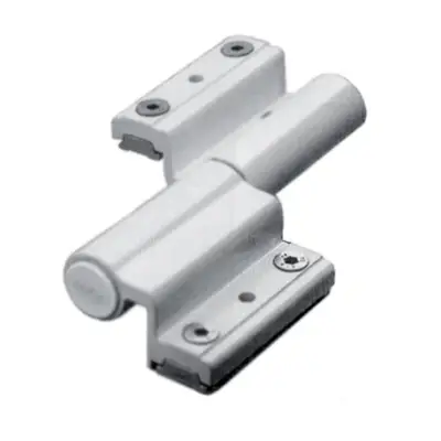 Paumelle à clamer porte fenêtre Venice Baby FAPIM gorge 12x15 - Blanc 9010 - 5603C_32
