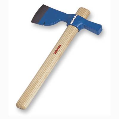 Hachette de plâtrier acier chromé manche en bois de frêne verni - Gedimat - REVEX
