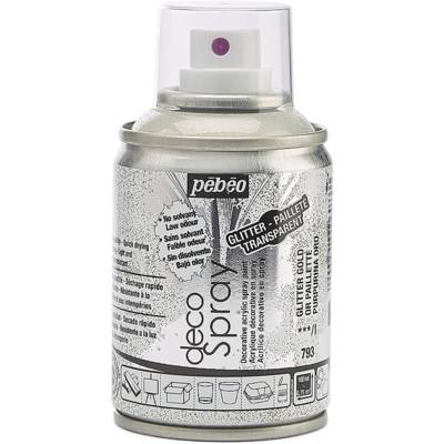 Aérosol 100 ml Peinture opaque permanente faible odeur PAILLETE OR - PÉBÉO