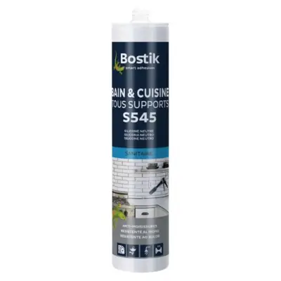 Mastic S545 Bain Cuisine Tous supports BOSTIK Translucide - 30626077 - BOSTIK SA