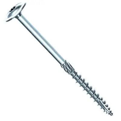 Boite 100 vis rocket charpente tête plate large étoile zingué 8x120/70 - VYNEX - 351400026716 - VYNEX PRO SA