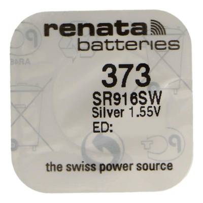 Pile bouton Silver Oxyde 373 / SR916 SW 0% mercure - RENATA