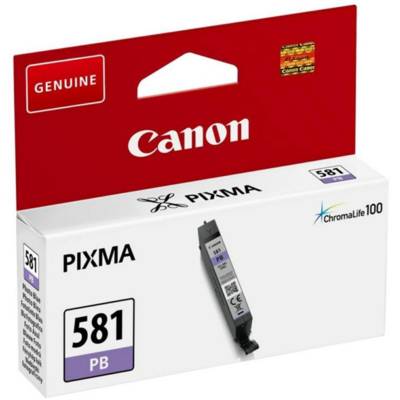 Cartouche Jet d'encre CLI-581PB 5 ml 250 Pages Bleu Photo - CANON